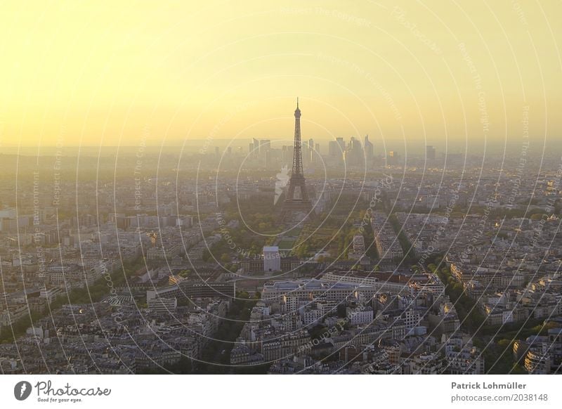 Stadtansicht Paris Ferien & Urlaub & Reisen Tourismus Sightseeing Städtereise Umwelt Wolkenloser Himmel Horizont Schönes Wetter Frankreich Europa Hauptstadt