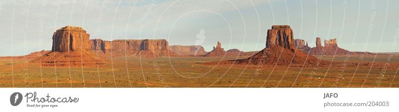 Monument Valley Ferien & Urlaub & Reisen Ferne Freiheit Natur Landschaft Wüste USA Sandstein Arizona Utah orange Amerika Farbfoto Außenaufnahme Menschenleer