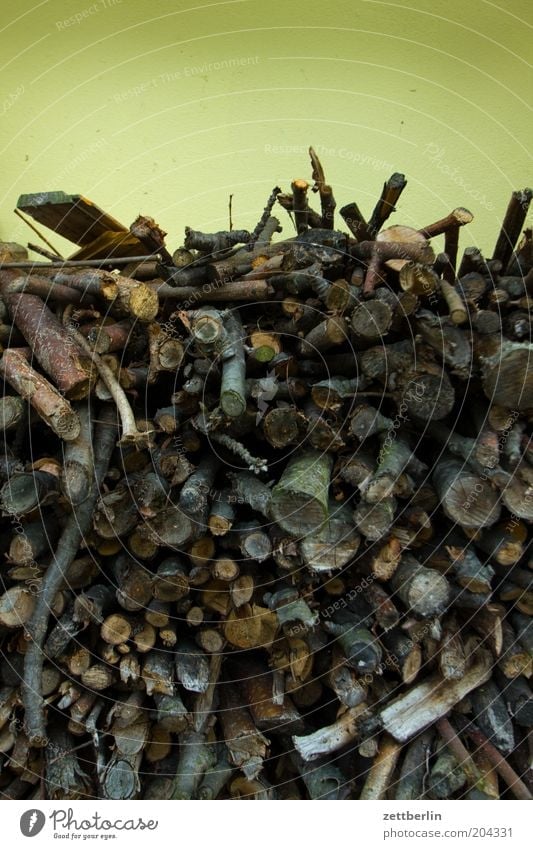 Brennholz Holz heizen Heizperiode Vorrat Stapel Energie Menschenleer Sammlung Ast Lager
