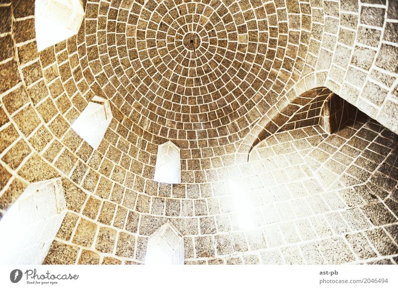 Dome von innen nach außen Architektur perfekt Schlupflöcher Licht von außen Farbfoto Menschenleer