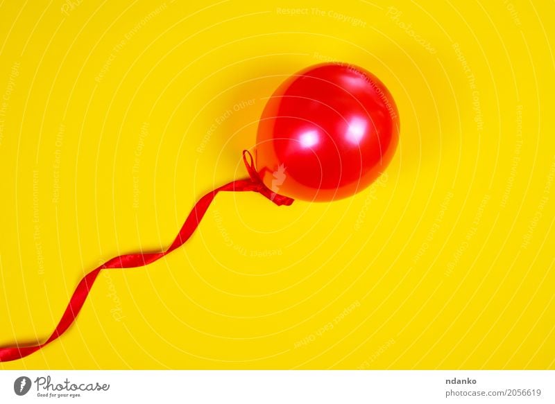 roter Ballon Freude Dekoration & Verzierung Feste & Feiern Geburtstag Spielzeug Luftballon fliegen gelb Überraschung Farbe Gummi Schnur Jahrestag Feiertag Gast