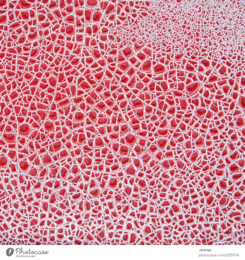 Netzwerk Design Metall außergewöhnlich rot chaotisch Farbe Verfall Vergänglichkeit Farbfoto Detailaufnahme abstrakt Muster Strukturen & Formen Oberfläche
