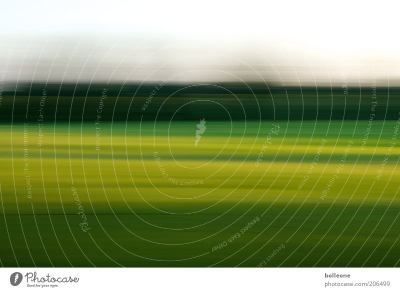 Wisch&Wech VIII Umwelt Natur Landschaft Erde Luft Himmel Sommer Feld ästhetisch blau gelb grün Geschwindigkeit Farbfoto Außenaufnahme Experiment abstrakt