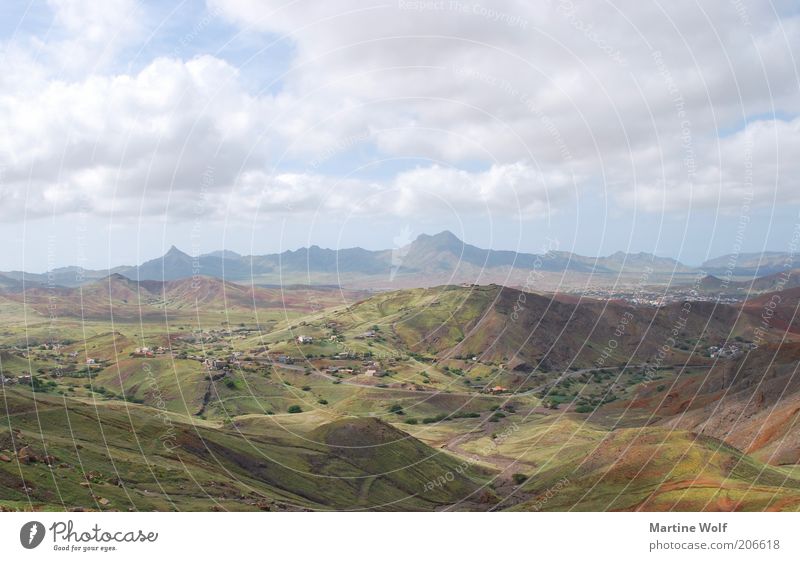 Sao Vicente Ferien & Urlaub & Reisen Ausflug Ferne Freiheit Berge u. Gebirge Natur Landschaft Himmel Wolken Hügel São Vicente Cabo Verde Afrika Menschenleer