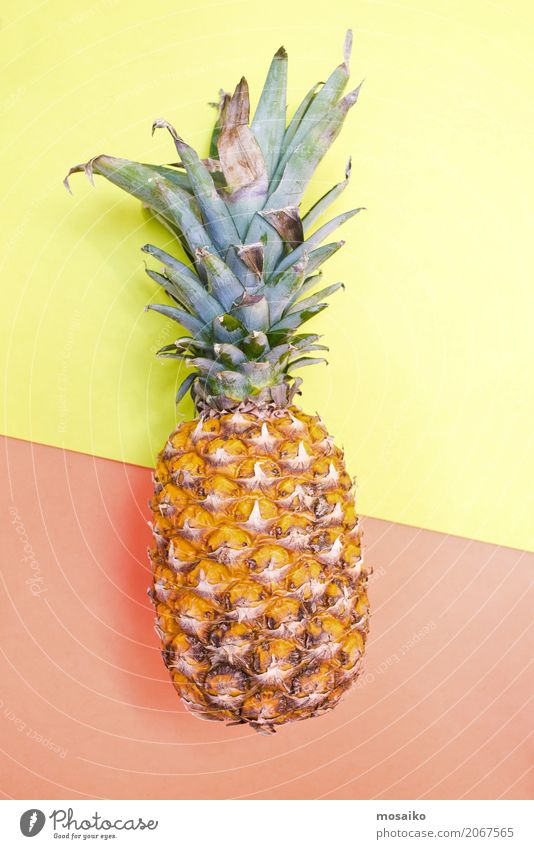 Ananas Frucht Festessen Erfrischungsgetränk Saft Lifestyle Stil Design exotisch Freude Leben Sommer Sommerurlaub ästhetisch Inspiration Kitsch Handel