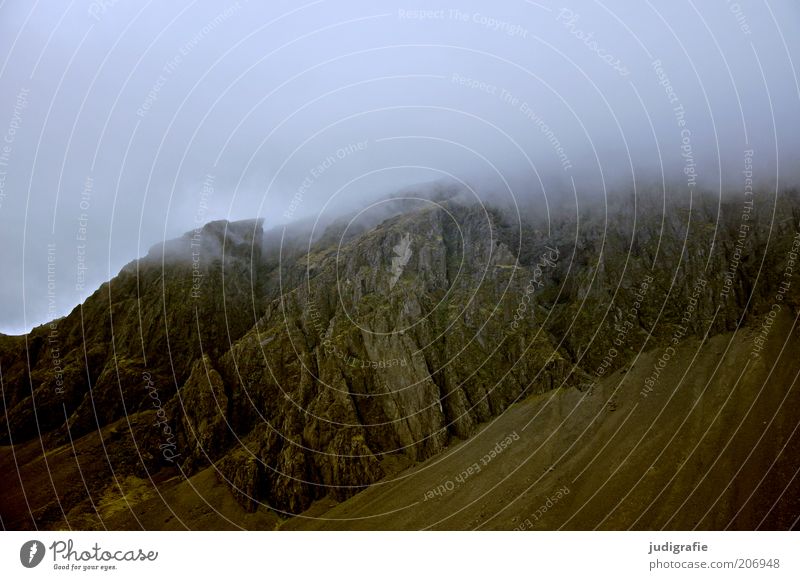 Island Umwelt Natur Landschaft Himmel Wolken Klima Felsen Berge u. Gebirge außergewöhnlich bedrohlich dunkel natürlich wild Stimmung Farbfoto Außenaufnahme