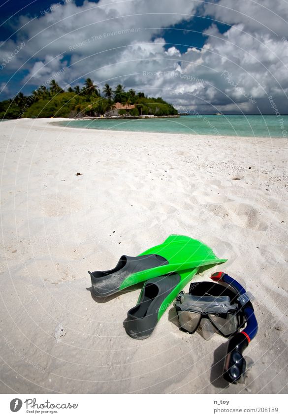 und irgendwann bleib i dann dort... Umwelt Natur Landschaft Sand Wasser Sommer Schönes Wetter Strand Meer Indischer Ozean Insel Malediven entdecken
