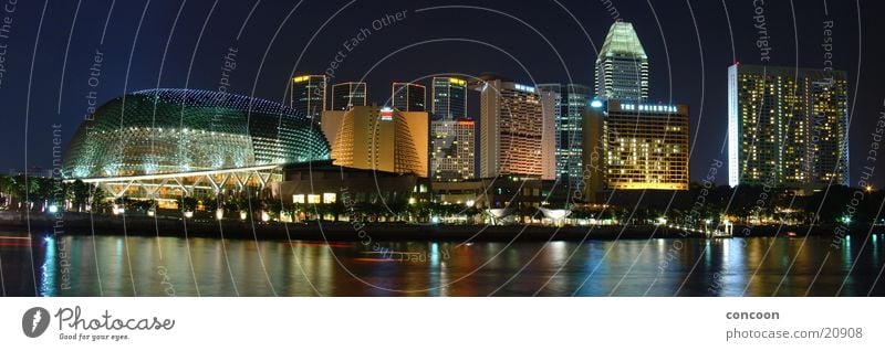Uniquely Singapore Nacht mehrfarbig erleuchten Los Angeles Skyline