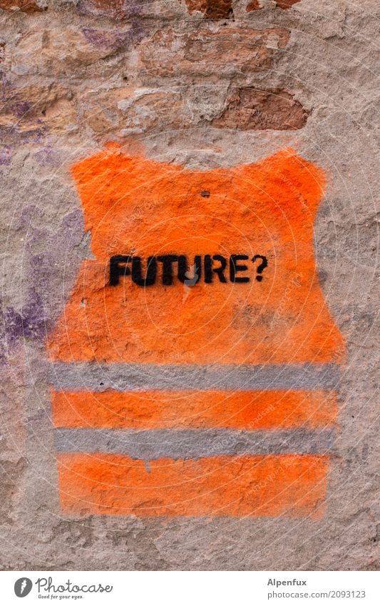 ??? Venedig Italien Stadt Hafenstadt Altstadt Mauer Wand orange Vorfreude Verantwortung achtsam Neugier Glaube Angst Endzeitstimmung Fortschritt bedrohlich