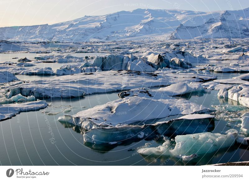 Jökulsarlon Iceland Bildungsreise Umwelt Natur Landschaft Urelemente Wasser Winter Klima Klimawandel Nordlicht Gletscher Freiheit Island Farbfoto