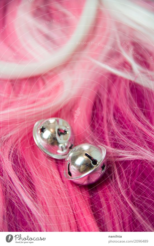 Tinker Bells mit einem rosa Haar Textur als Hintergrund Haare & Frisuren Perücke Glocke Coolness frisch Billig gut schön einzigartig niedlich Originalität