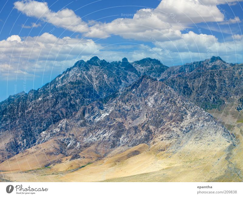 Sierra Nevada Berge schön Ferien & Urlaub & Reisen Sommer Berge u. Gebirge Umwelt Natur Landschaft Himmel Wolken Hügel Felsen Gipfel Bekanntheit Ferne hoch