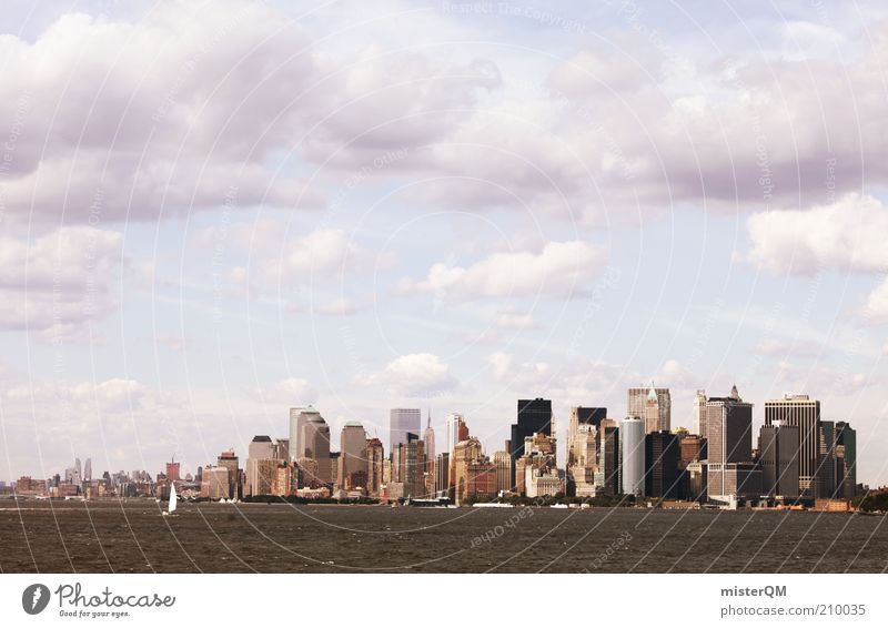 NY Skyline. Haus ästhetisch Hochhaus New York City USA Manhattan Aussicht viele bevölkert Weltmacht Globalisierung Wirtschaft Wirtschaftswachstum
