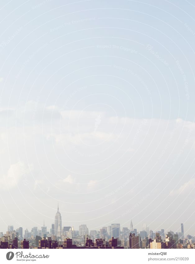 Imperium. Haus ästhetisch New York City USA Skyline Stadt bevölkert Wirtschaft Weltmacht Himmel hoch Chrysler Building herausragen Marktwirtschaft Ordnung