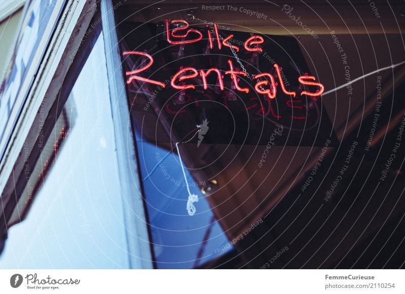 Roadtrip West Coast USA (200) Zeichen Schriftzeichen Ziffern & Zahlen Schilder & Markierungen Hinweisschild Warnschild Bewegung Verleih verleihen Fahrrad