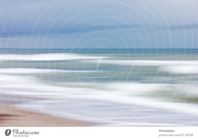 Lebenselixier | Nordsee Umwelt Natur Urelemente Sand Luft Wasser Himmel Schönes Wetter Strand Dänemark Blick ästhetisch frisch Gesundheit natürlich blau braun
