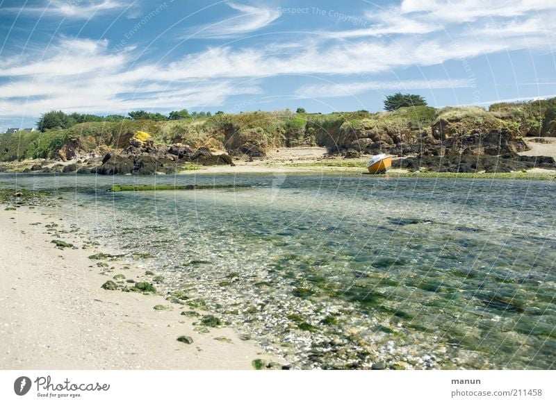 Bretagne II, l'Aber Ferien & Urlaub & Reisen Tourismus Ferne Sommerurlaub Strand Meer Umwelt Natur Landschaft Sand Wasser Schönes Wetter Küste Flussufer