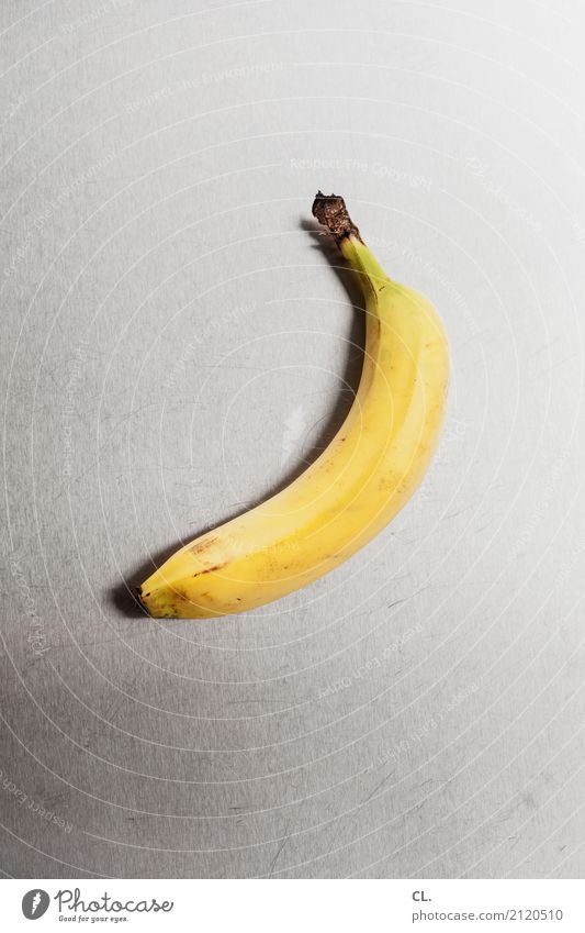 banane auf metall Lebensmittel Frucht Banane Ernährung Frühstück Bioprodukte Vegetarische Ernährung Diät Fasten Kunst Metall Zeichen ästhetisch außergewöhnlich