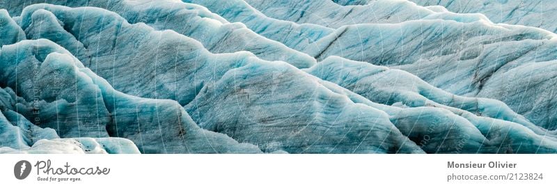 Gletscher, Island Umwelt Natur Landschaft Urelemente Wasser Klima Klimawandel Wetter Ferien & Urlaub & Reisen blau weiß Eis Nahaufnahme sturktur abstrakt