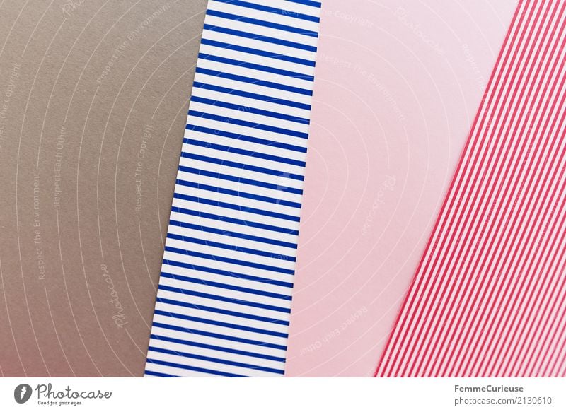 Muster (12) Papier Zettel mehrfarbig grau blau-weiß rosa rot-weiß Vogelperspektive angeordnet Ordnung graphisch Geometrie Rechteck Strukturen & Formen Design