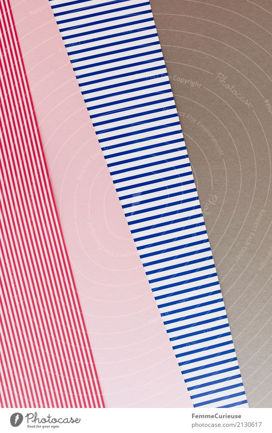 Muster (04) Papier Zettel mehrfarbig Rechteck Dreieck Strukturen & Formen graphisch Geometrie Bastelmaterial Karton blau-weiß rot-weiß rosa grau Anordnung