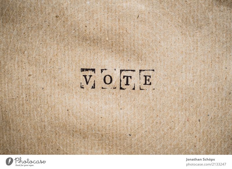 Wahlaufforderung Vote zur Bundestagswahl, Landtagswahl, Europawahl Entschlossenheit Text wählen Wahlen Entscheidung unentschlossen Typographie Schriftzeichen