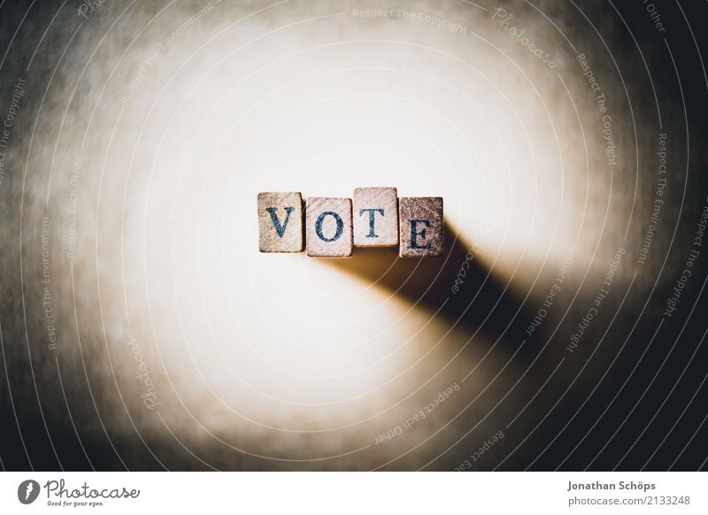 Vote Bundestagswahl 2021 Entschlossenheit Text wählen Wahlen Entscheidung unentschlossen Typographie Schriftzeichen Holz Stempel Parteien wichtig entschieden
