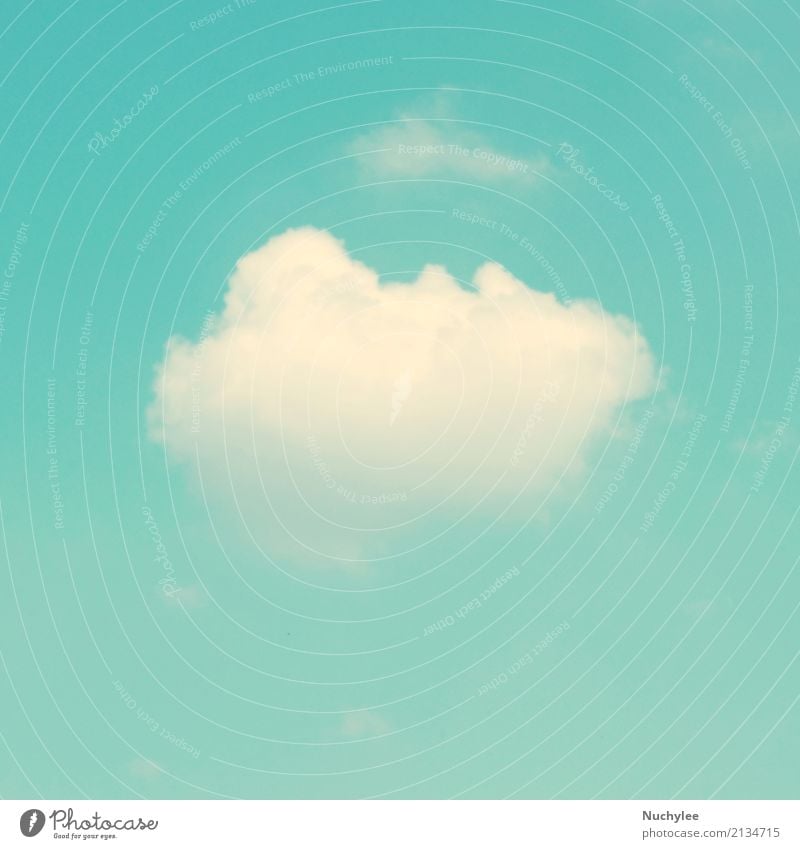 Retro Wolke und Himmel Sommer Dekoration & Verzierung Natur Landschaft Wolken alt verblüht niedlich retro weich blau türkis weiß Farbe Hintergrund Manuskript