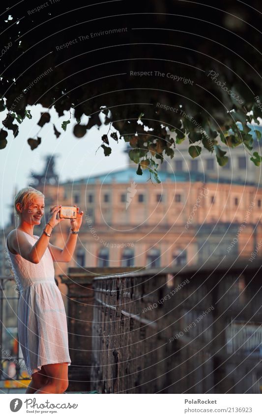 #A# Snap Show ästhetisch Semperoper Handy Handy-Kamera Selfie Fotografieren Städtereise Brühlsche Terrasse lachen genießen Sachsen Freundlichkeit Tourismus