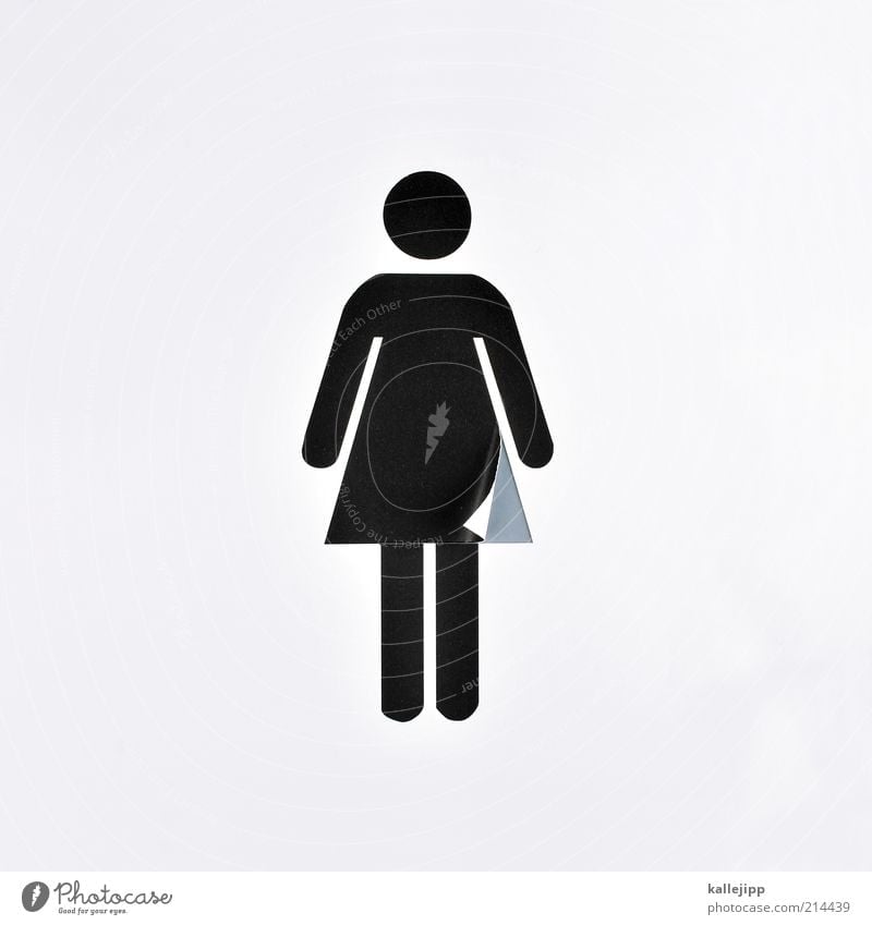 frau Mensch feminin Frau Erwachsene 1 Zeichen Schriftzeichen Schilder & Markierungen Hinweisschild Warnschild Piktogramm Kleid Rock Mode Toilette Geschlecht