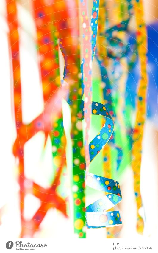 farbig nachbelichten Party Veranstaltung Feste & Feiern Karneval Silvester u. Neujahr Geburtstag Freude Fröhlichkeit mehrfarbig papierschlangen Luftschlangen