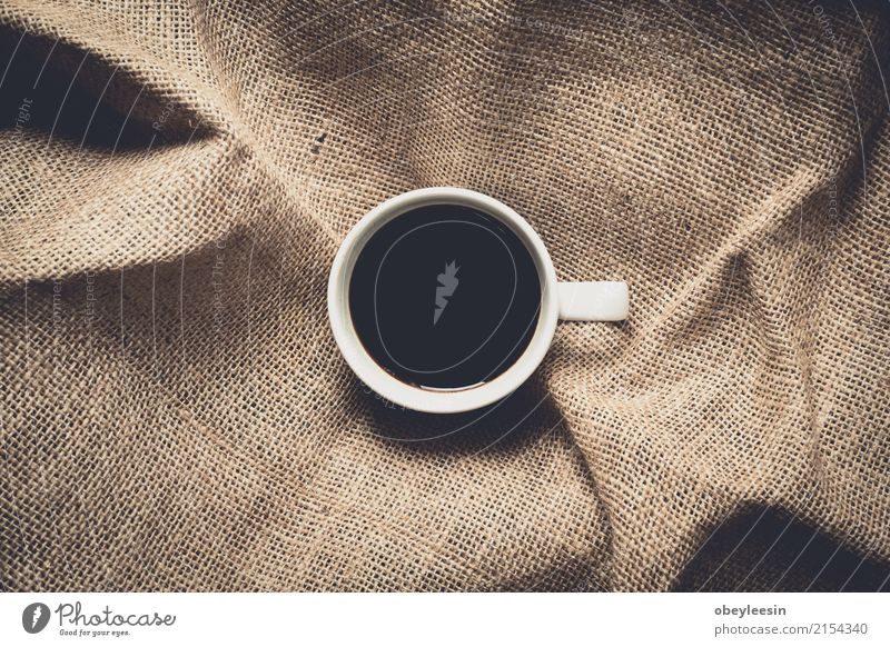 Tasse Kaffee für den Morgen Frühstück Getränk Espresso Teller Design Wege & Pfade Fluggerät frisch heiß hell oben Sauberkeit braun grau weiß Farbe Air