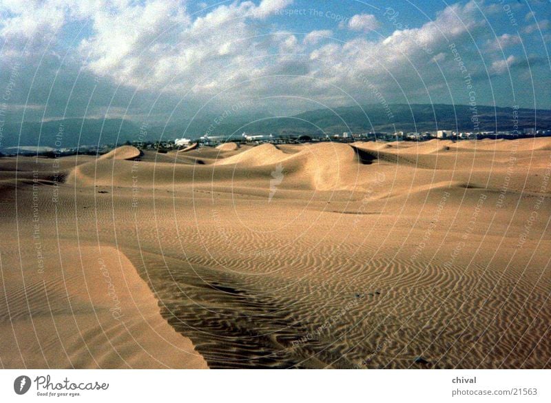 Wanderdüne Wolken Wüste Stranddüne Wind