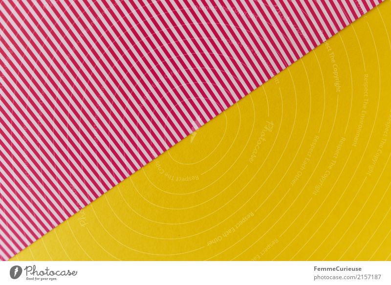 Muster (08) Schreibwaren Papier Kreativität Karton gestreift rot-weiß gelb Dreieck Design Strukturen & Formen Linie sommerlich mehrfarbig Bastelmaterial