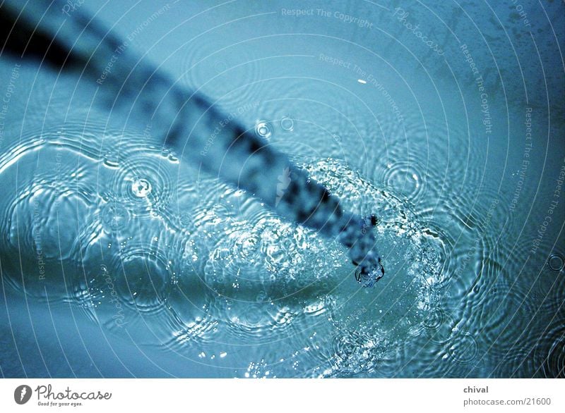 Wasserstrahl Kreis Wellen Kapillarwellen Wassertropfen Interferenz