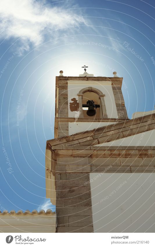 Gotteshaus. Bauwerk Gebäude Architektur ästhetisch Glaube Religion & Glaube Kirche Gotteshäuser Lichterscheinung Glocke Glockenturm Glockenspiel Kathedrale