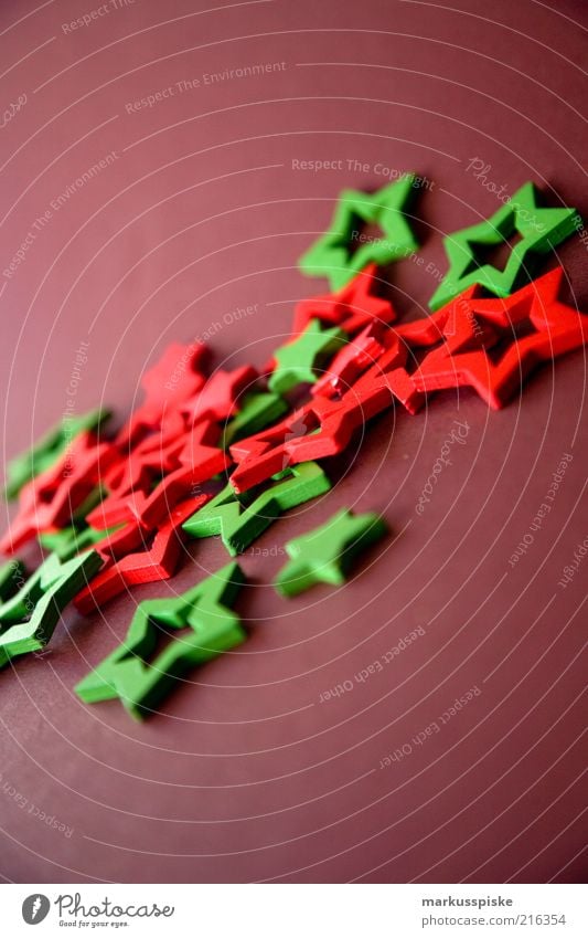 weihnachts sterne einrichten Dekoration & Verzierung Stern (Symbol) Weihnachten & Advent Weihnachtsdekoration Weihnachtsstern fantastisch braun grün rot
