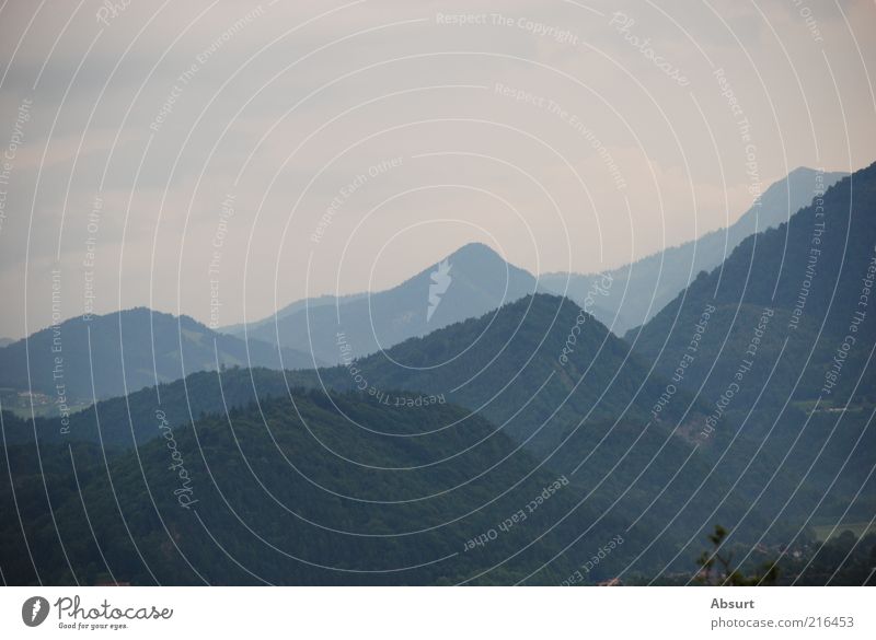 Tirol in 3D Landschaft Sommer Alpen Berge u. Gebirge blau grau Farbfoto Außenaufnahme Menschenleer Abend Kontrast Panorama (Aussicht) Tag