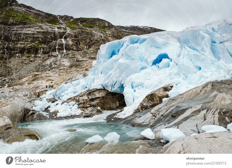 Gletscher Nigardsbreen, Norwegen wandern Umwelt Natur Landschaft Urelemente Erde Wolken Felsen Berge u. Gebirge Fjord Jostedalsbreen Europa außergewöhnlich