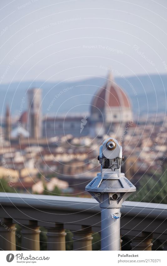 #A# Barockblick Kunst ästhetisch Florenz Italien Italienisch Teleskop Tourismus Städtereise Sehenswürdigkeit Sommerurlaub Farbfoto Gedeckte Farben Außenaufnahme