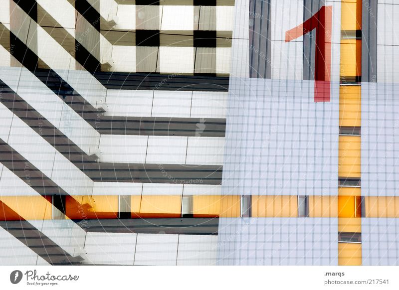 1 Lifestyle Stil Design Hochhaus Bankgebäude Gebäude Architektur Fassade Ziffern & Zahlen Linie Streifen außergewöhnlich Coolness eckig trendy Stadt verrückt