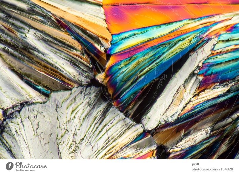 colorful Sucrose micro crystals Wissenschaften Natur außergewöhnlich Zucker saccharose mikro kristall Kohlenhydrate Mineralien mikrokristall Kristallstrukturen