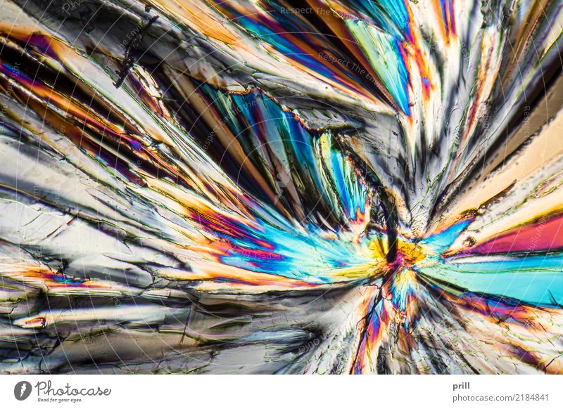 colorful Sucrose micro crystals Wissenschaften Natur außergewöhnlich Zucker saccharose mikro kristall Kohlenhydrate Mineralien mikrokristall Kristallstrukturen