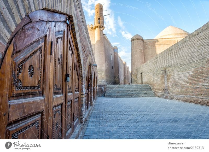 Altstadt von Chiwa, Usbekistan Stil Design Tourismus Dekoration & Verzierung Kunst Stadt Architektur Straße Ornament alt groß Farbe Religion & Glaube Tradition