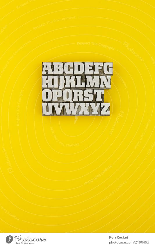 #AS# ABCDEFGHIJKLMNOPQRSTUVWXYZ Kunst Kunstwerk Printmedien ästhetisch Auswahl Lateinisches Alphabet alphabetisch Griechisches Alphabet gelb Gelbstich