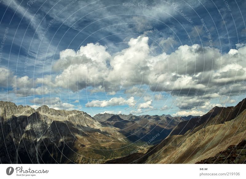 Gipfelgefühle ......... | Antholz [10] Himmel Wolken Sommer Schönes Wetter Alpen Berge u. Gebirge Antholzer Tal Staller Sattel Riesenferner authentisch eckig