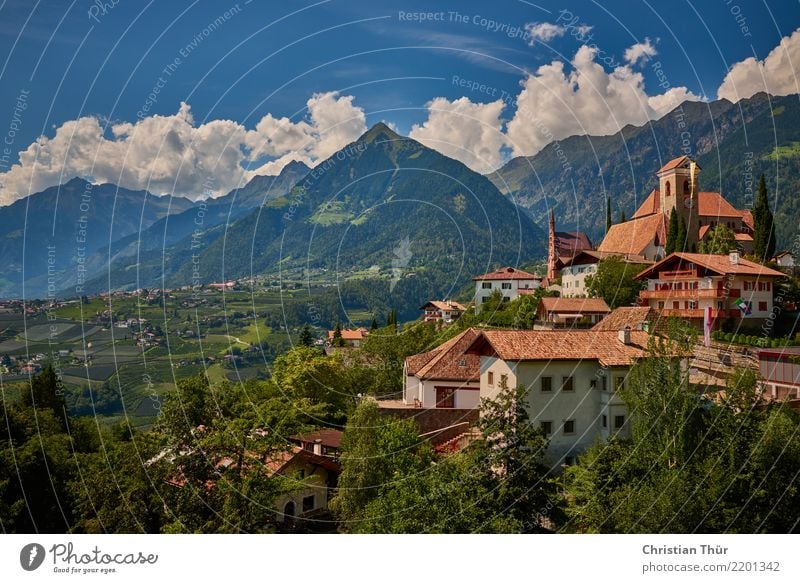Schenna Südtirol Leben harmonisch Wohlgefühl Zufriedenheit Sinnesorgane Erholung Ferien & Urlaub & Reisen Tourismus Ausflug Sightseeing Städtereise Sommerurlaub