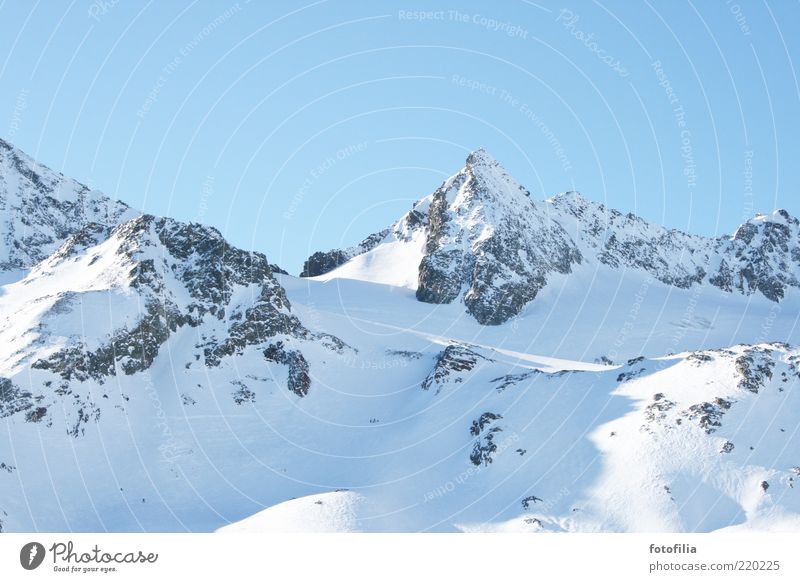 im winter ist's auch schön... Umwelt Natur Landschaft Himmel Wolkenloser Himmel Winter Klima Wetter Schönes Wetter Eis Frost Schnee Felsen Alpen