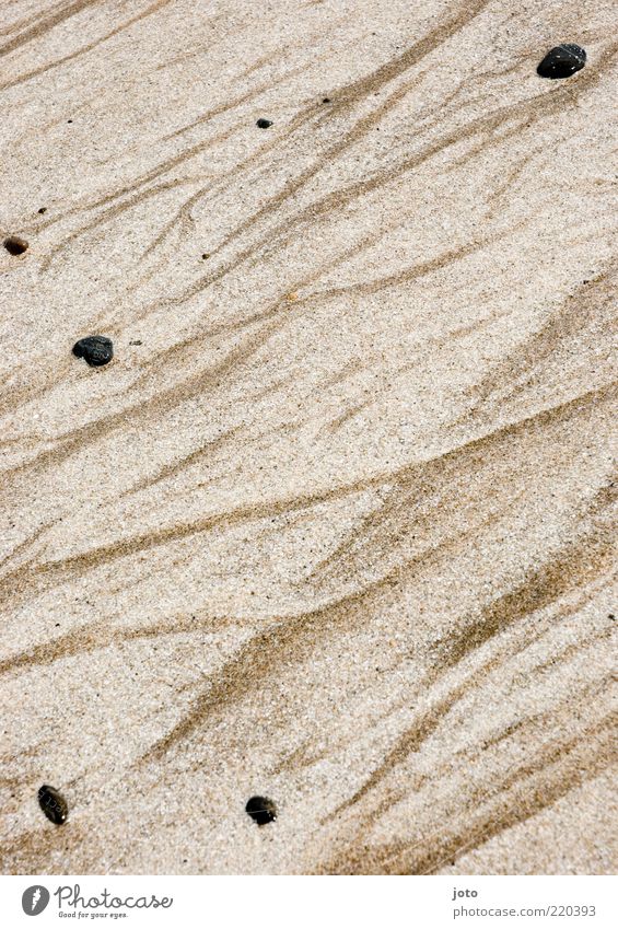 Muster der Natur Umwelt Sand Wellen Strand Stein elegant einzigartig nass fließen strömen Bewegung biegen Linie unruhig Hintergrundbild Sommer Spuren