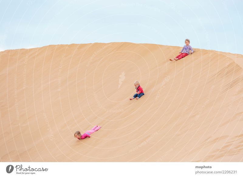 Sandbox Desert #3 Freizeit & Hobby Spielen Kinderspiel Ferien & Urlaub & Reisen Sommer Sommerurlaub Strand Mensch maskulin feminin Mädchen Junge Geschwister